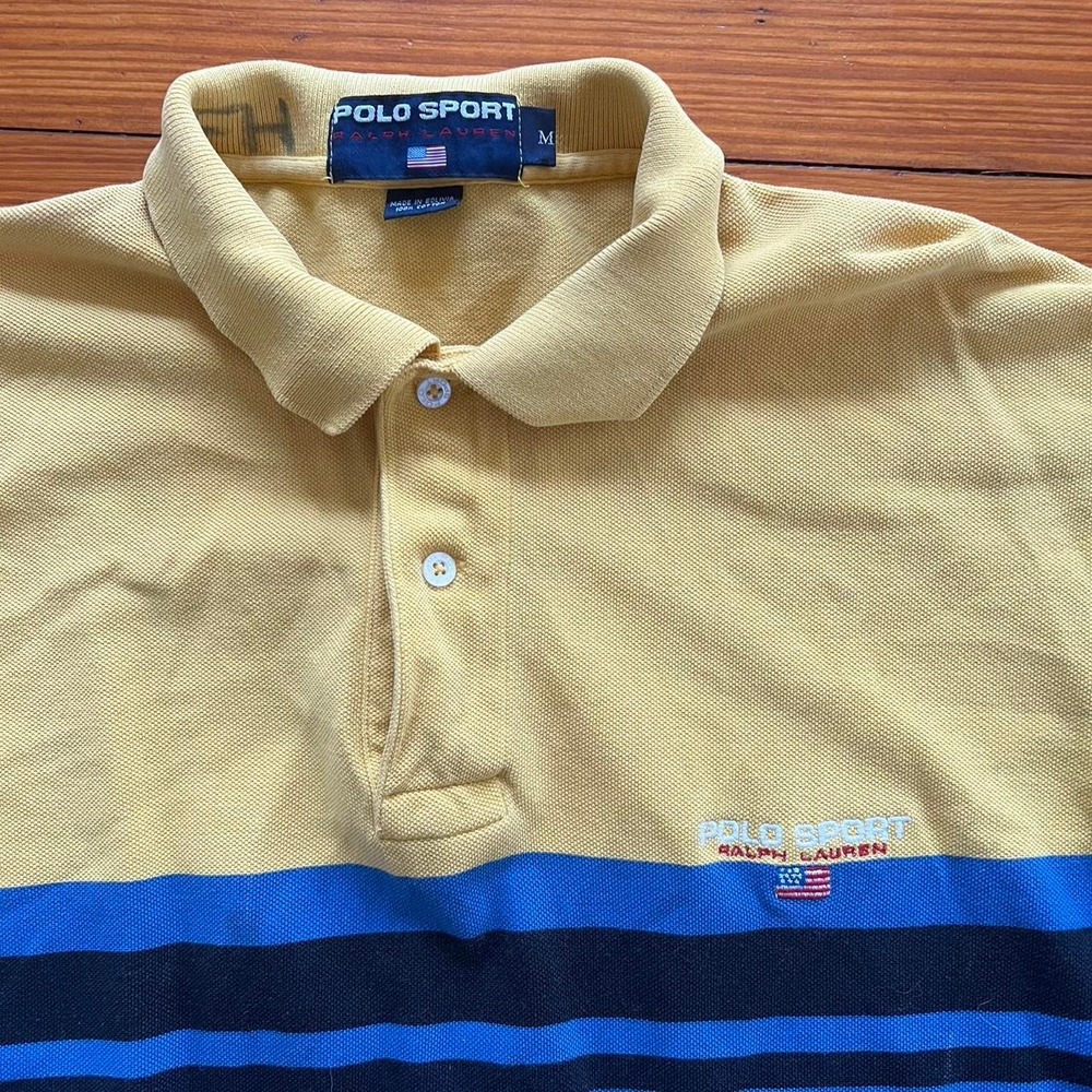 1990s Polo Ralph Lauren Sport graphic Polo Shirt size M
